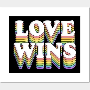 LOVE WINS // LGBT Rainbow Pride Posters and Art